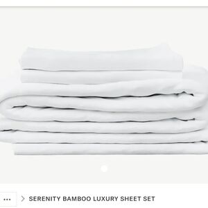 NIB Serenity Bamboo Luxury Sheet Sets, Twin XL, Split King White